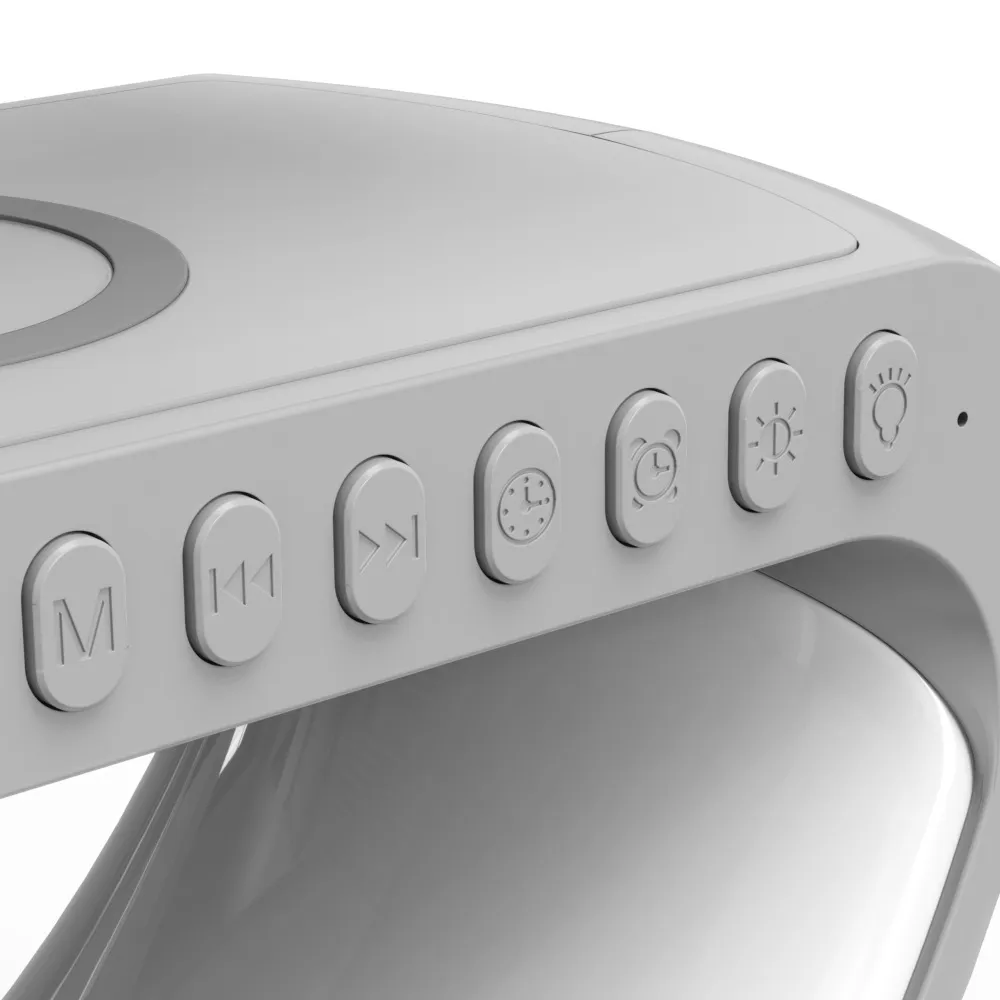 New Intelligent G Shaped LED Lamp Bluetooth Speake Wireless Charger Atmosphere Lamp App Control For Bedroom Home Decor - Image 8