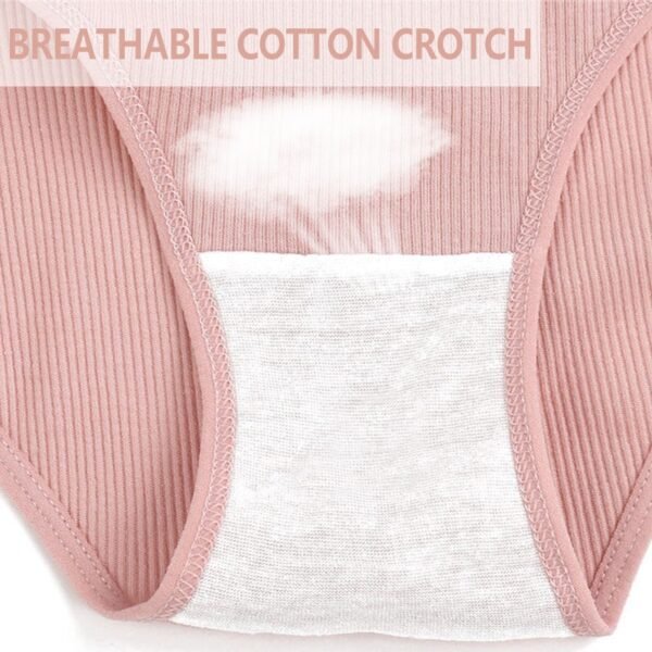 Women's Breathable Cotton Panties 4 Pcs Set - Image 7