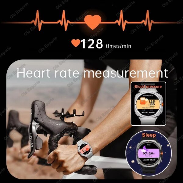 2024 New For Samsung Galaxy Women Smart Watch 500mAh GPS Track Men Smartwatch Heart Rate Monitoring AMOLED BT Call Sports Watch - Image 3