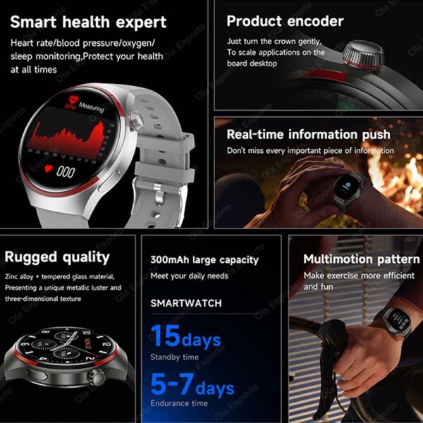 For HUAWEI Watch Gt5 Smartwatch GPS Men Sport 1.53-inch HD AMOLED Screen IP68 Waterproof Bluetooth Call NFC Smart Watch New 2025 - Image 3