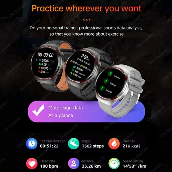 For HUAWEI Watch Gt5 Smartwatch GPS Men Sport 1.53-inch HD AMOLED Screen IP68 Waterproof Bluetooth Call NFC Smart Watch New 2025 - Image 6