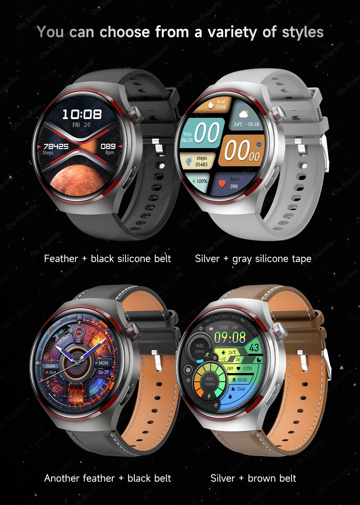 For HUAWEI Watch Gt5 Smartwatch GPS Men Sport 1.53-inch HD AMOLED Screen IP68 Waterproof Bluetooth Call NFC Smart Watch New 2025