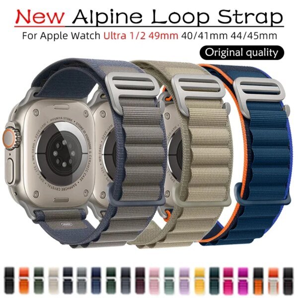 Alpine Strap for Apple Watch Band 45mm 49mm Iwatch Series 10 42mm 46mm 9 8 7 Se Ultra 2 Watchband 44mm 41mm 40mm Correa Bracelet