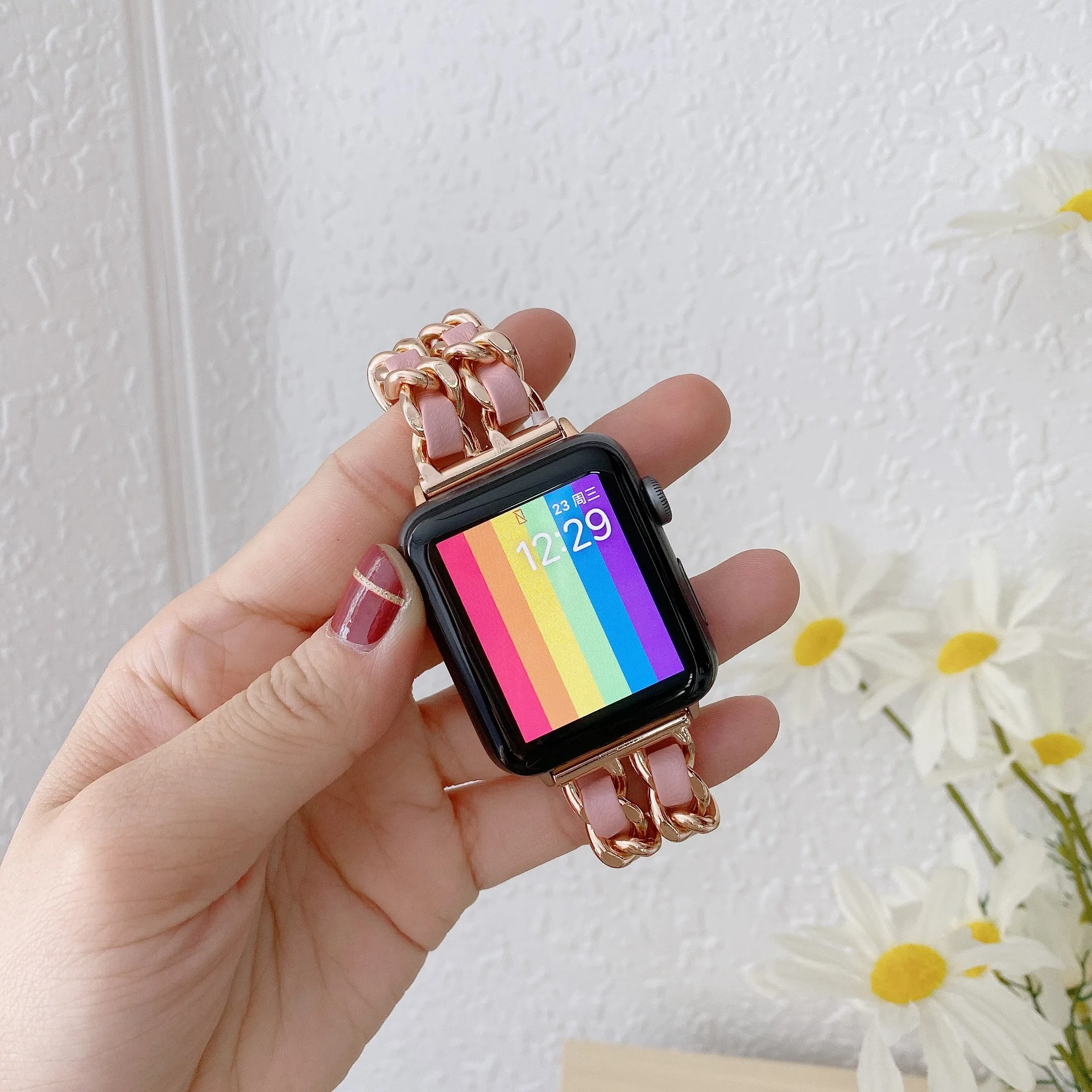 Women Metal Strap for Apple Watch Band 10 9 8 Ultra 46mm 42mm 49mm 7 SE 6 5 41mm 45mm 44/40mm Lady Gold Steel Bracelet Wristband Women Metal Strap for Apple Watch Band 10 9 8 Ultra 46mm 42mm 49mm 7 SE 6 5 41mm 45mm 44/40mm Lady Gold Steel Bracelet Wristband