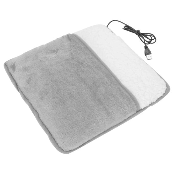 Winter USB Charging Electric Foot Heating Pad Universal Soft Plush Washable Foot Warmer Heater Household Foot Warming Mat - Image 4