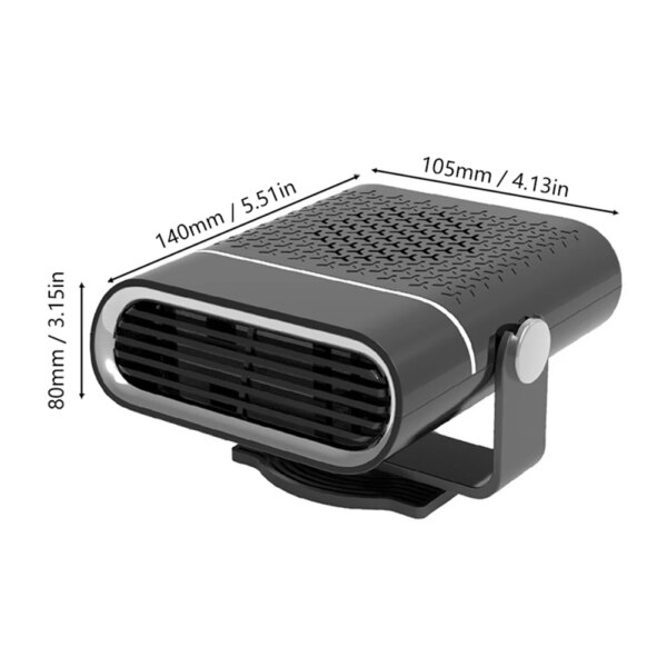 12V/24V Portable Car Heater Fan Fast Heating Window Windshield Defogging Defrosting Electric Heating Fan Car Anti-Fog Heater - Image 6