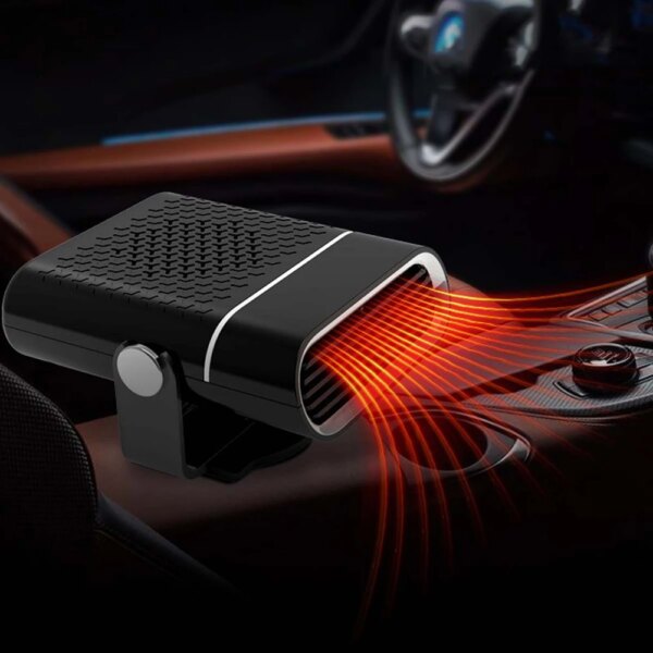 12V/24V Portable Car Heater Fan Fast Heating Window Windshield Defogging Defrosting Electric Heating Fan Car Anti-Fog Heater - Image 3