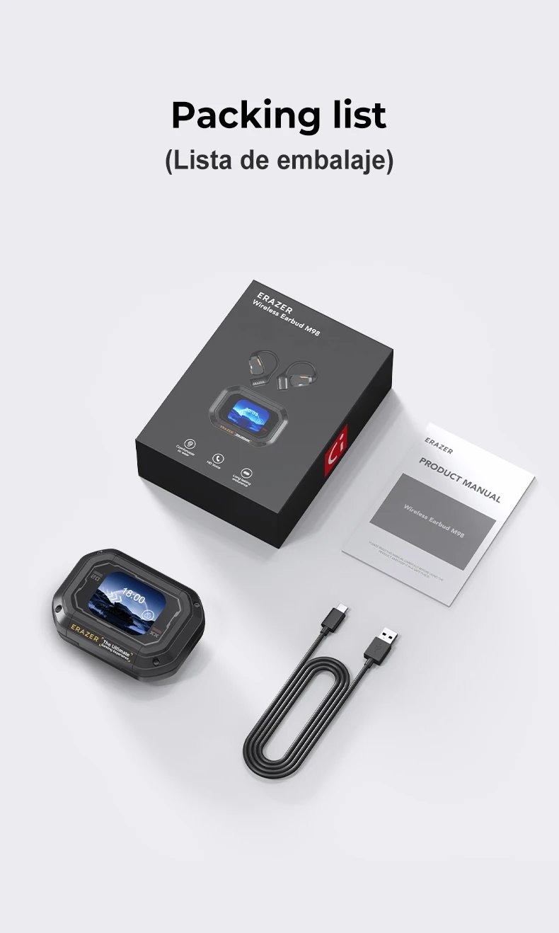 ERAZER XP6 Wireless Bluetooth Earphones Sleep ASMR Headset DIY Equalizer APP Wireless Headphones Office Travel,16mm Drive