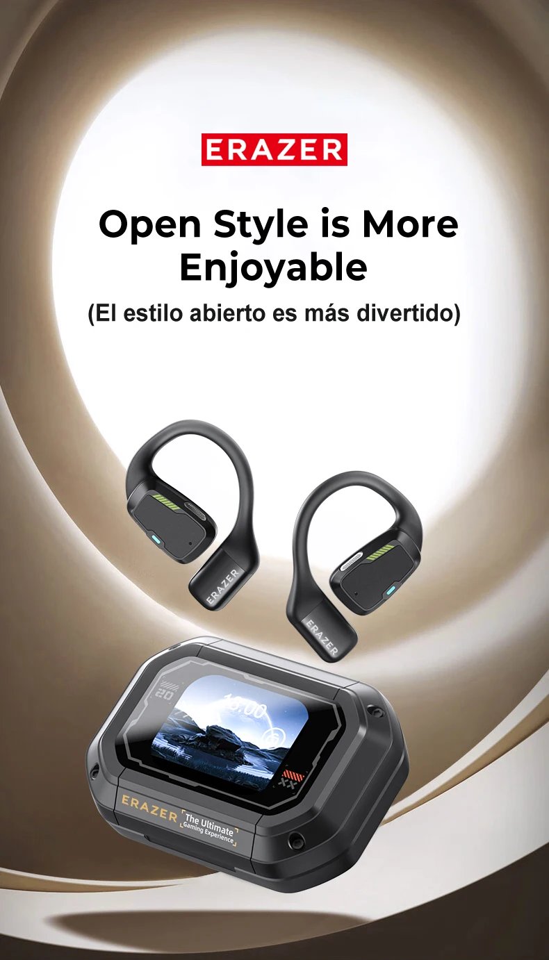 ERAZER XP6 Wireless Bluetooth Earphones Sleep ASMR Headset DIY Equalizer APP Wireless Headphones Office Travel,16mm Drive