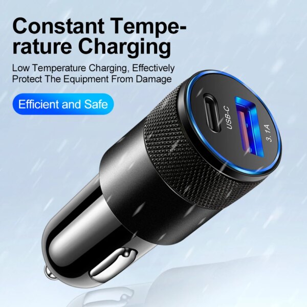 70W PD Car Charger USB Type C Fast Charging Car Phone Charger Adapter for iPhone 15 14 iPad Xiaomi Huawei Samsung Quick Charger - Image 4