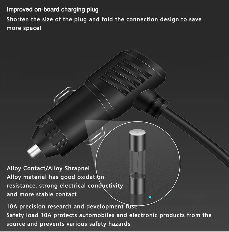 Car Charging Adapter One Tow Three Conversion Head with USB+PD Extended High Power 12V24V Universal Model