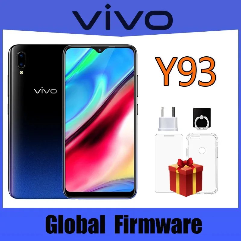 VIVO Y93 Smartphone 4GB RAM 64GB ROM Octa core Android 8.1 6.2” 13MP+2.0MP Camera Face ID cellphones Dual SIM