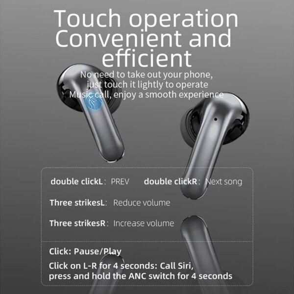 Xiaomi Wireless AI Earphones with Real-time Language Translation Noise reduction Touch volume control Type-C Charging iOS 230MAH - Image 4