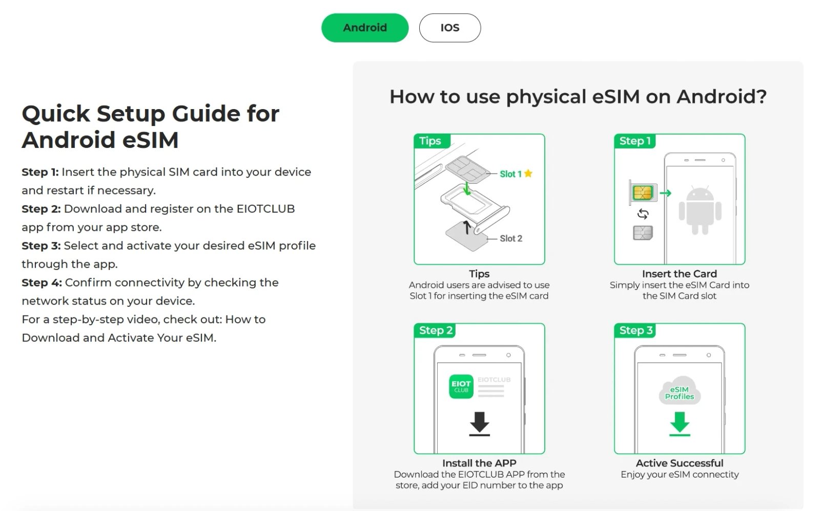 EIOTCLUB eSIM Card for Android & iOS – Unlimited eSIM Downloads, Ideal for Travel and Business, Your Perfect Second Phone Card