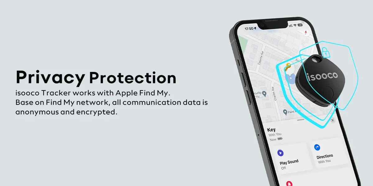 1/2/3/4Pcs isooco Mini GPS Locator AntiLost Alarm Wallet Keychain Smart Tag Bluetooth-Compatible Tracer Car Tracker Key Finder