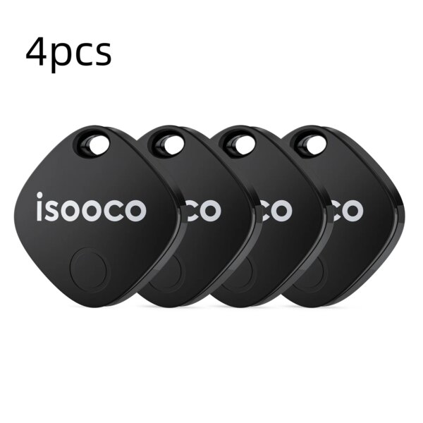 1/2/3/4Pcs isooco Mini GPS Locator AntiLost Alarm Wallet Keychain Smart Tag Bluetooth-Compatible Tracer Car Tracker Key Finder