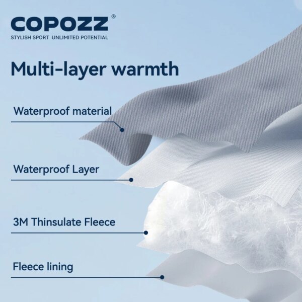 COPOZZ New Children's Ski Gloves 3M Thinsulate Wear resistant Winter Thermal Gloves Cartoon Waterproof Snowboard Gloves For Kids - Image 3