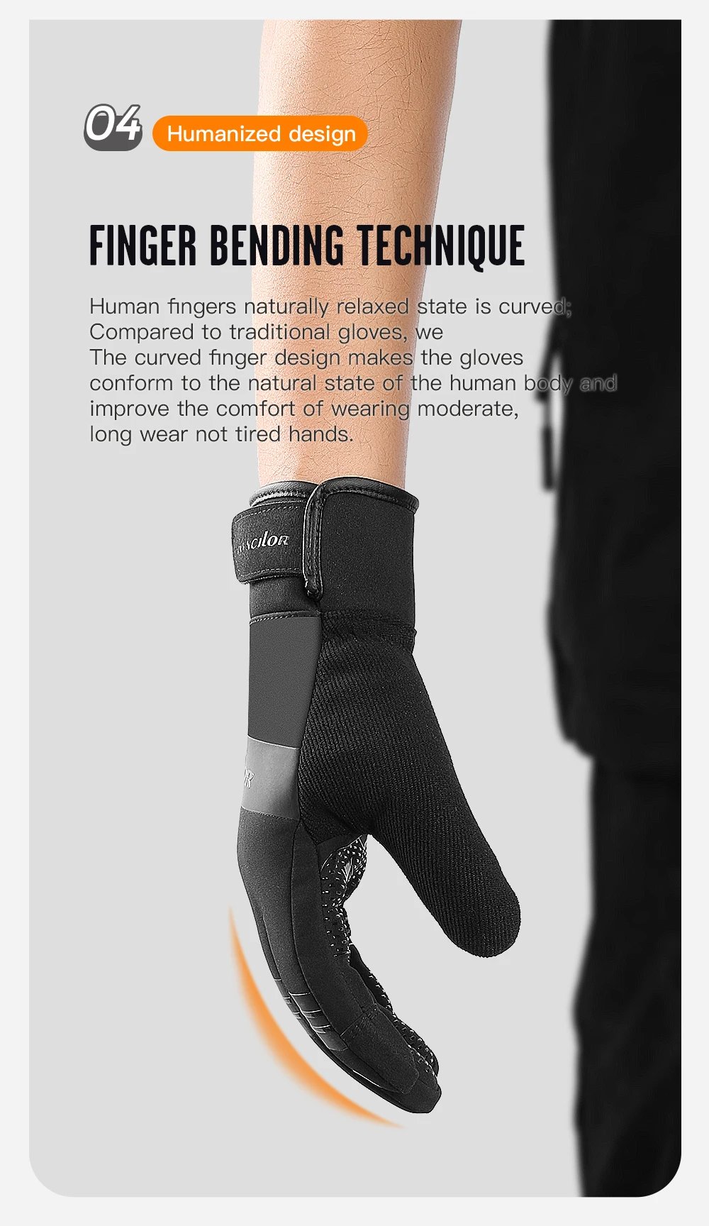 3M Gloves Black Waterproof Winter Warm Cycling Outdoor Sports Running Riding Motorcycle Ski Touch Screen Snowboard Gloves Men