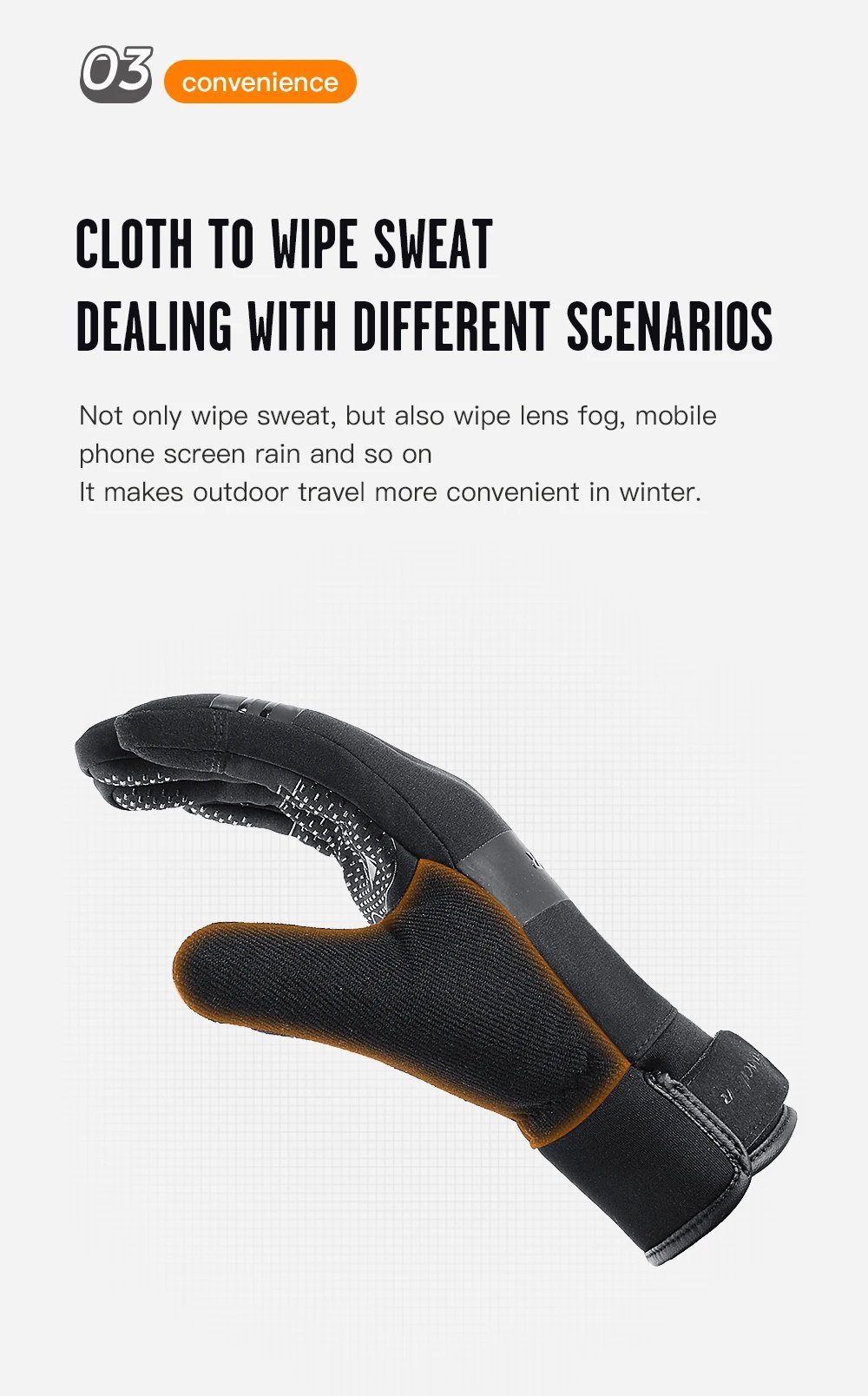 3M Gloves Black Waterproof Winter Warm Cycling Outdoor Sports Running Riding Motorcycle Ski Touch Screen Snowboard Gloves Men