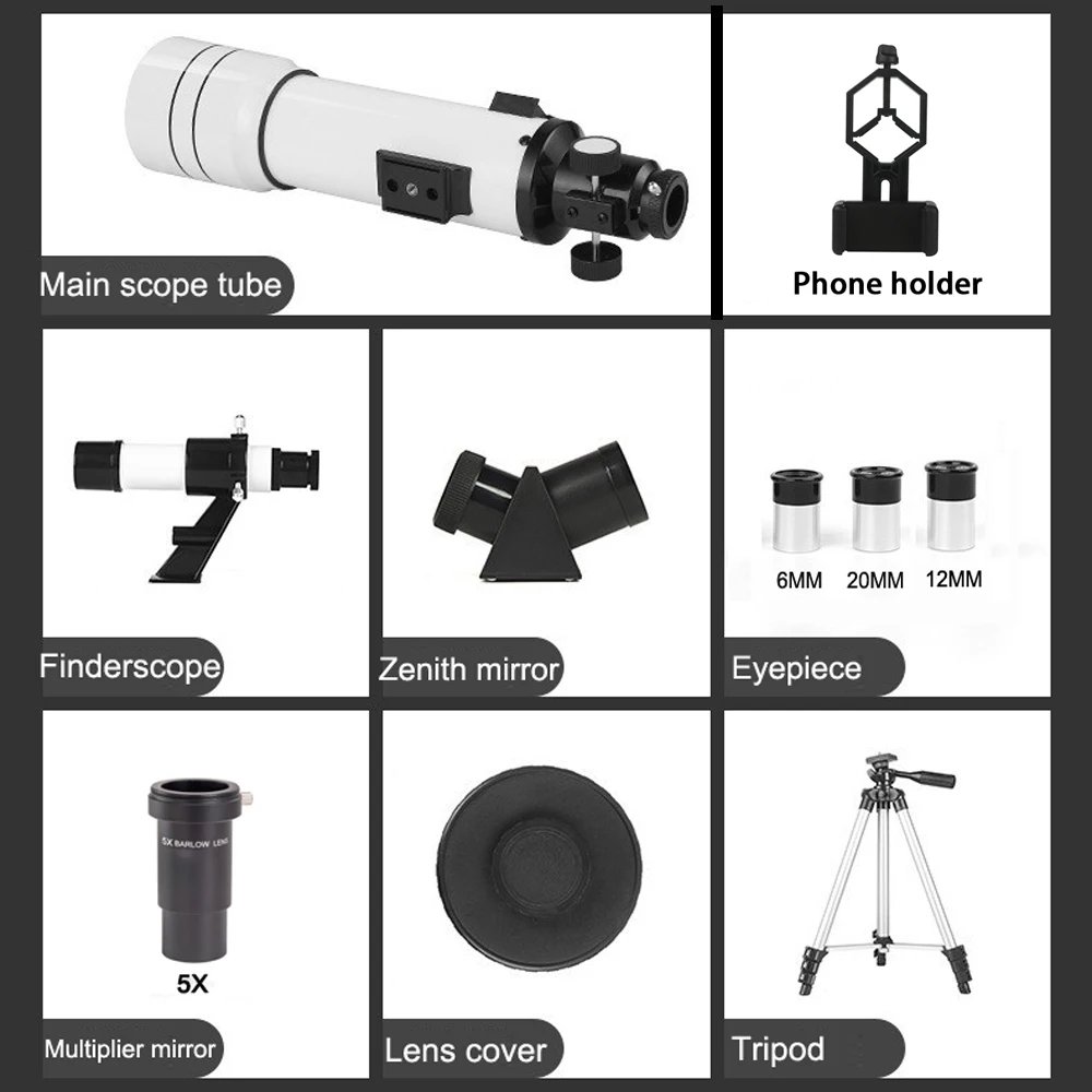 BORWOLF 40070 Professional High-definition Astronomical Telescope 333X To See The Moon and Stars Bird Watching Monocular