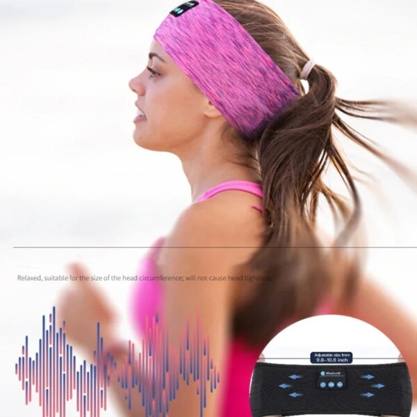 Wireless Headphones Music Eye Mask Wireless Bluetooth Bluetooth Earphones Sports Running Night Sleeping Headband Elastic Headset - Image 2