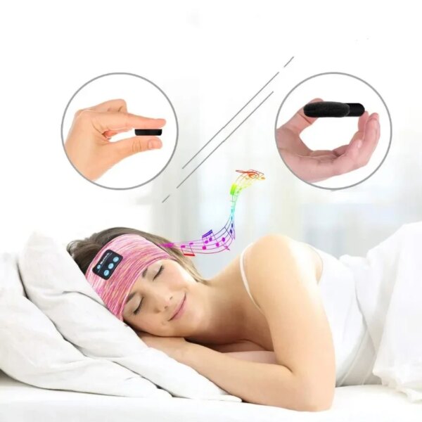 Wireless Headphones Music Eye Mask Wireless Bluetooth Bluetooth Earphones Sports Running Night Sleeping Headband Elastic Headset - Image 4