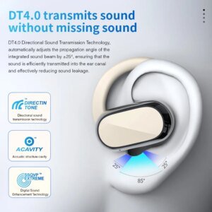 Bluetooth earphones with no earline touch control 5.3 High grade hanging ear game call noise reduction and comfortable music ear