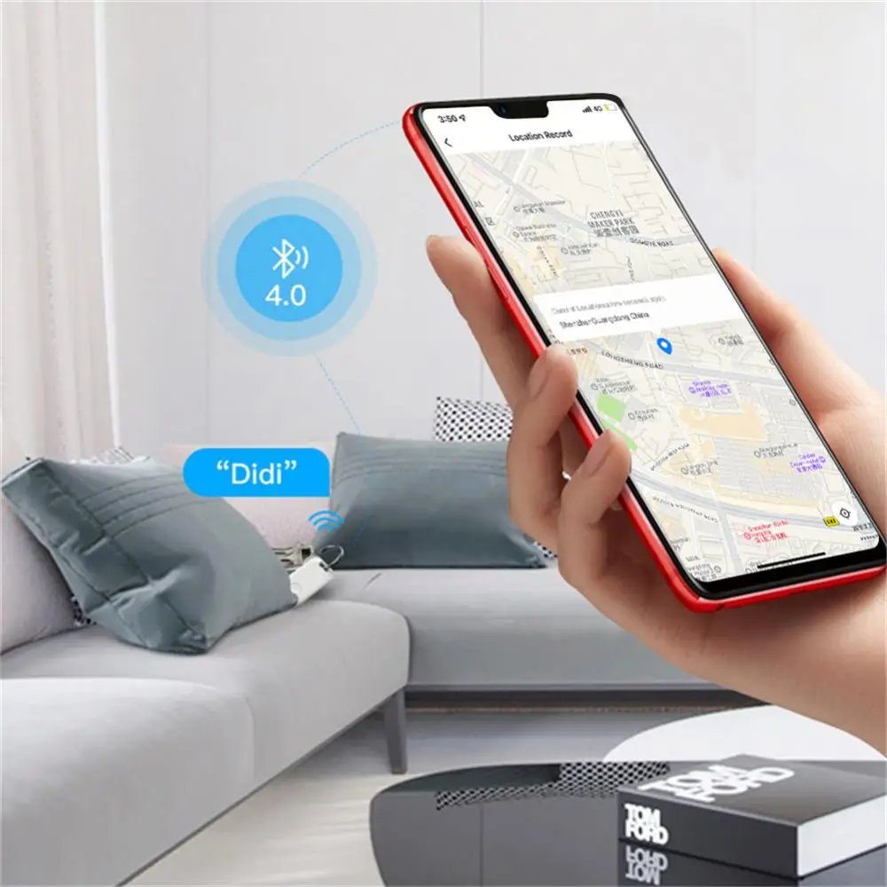 CCORUI Tuya Bluetooth-compatible Smart Location Tracker Anti Lost GPS Tracker Keychain Alarm Tracker Smart Life Remote Control