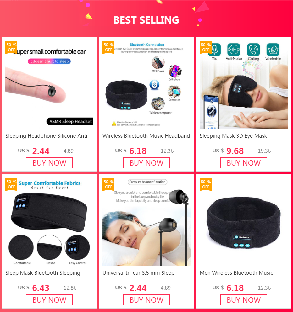 Sleep Mask Bluetooth Sleeping Headphones Headband Thin Soft Elastic Comfortable Wireless Music Headset Eye Mask For Side Sleeper