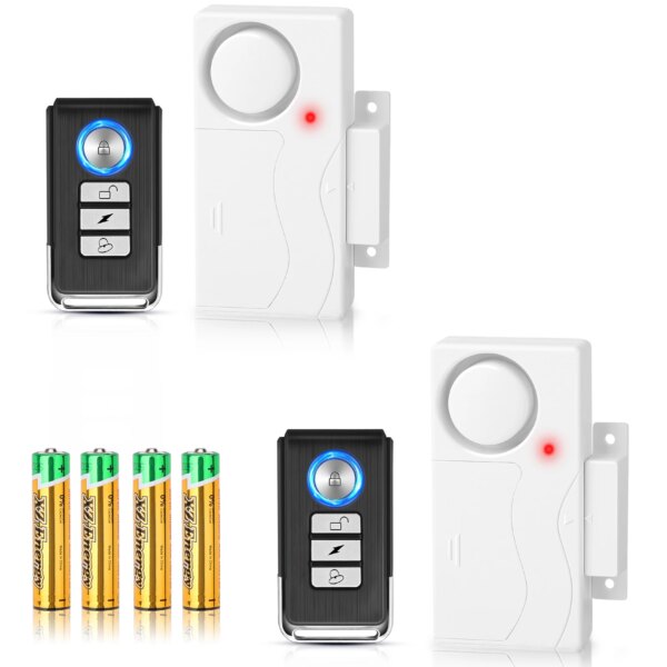 Awapow Wireless Door Alarm With Remote Control Anti-Theft Door And Window Security Alarms Home Security Sensor Burglar Alarms - Image 4