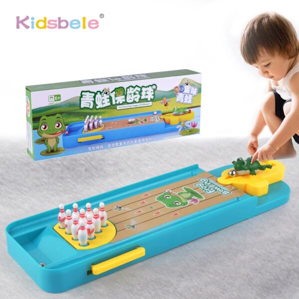 Mini Desktop Bowling Game Toy Funny Indoor Parent-Child Interactive Table Sports Game Toy Bowling Educational Gift For Kids