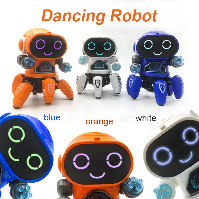 Kids Dance Robots Music LED 6 Claws Octopus Robot Birthday Gift Toys For Children Early Education Baby Toy Boys Girls Kids Dance Robots Music LED 6 Claws Octopus Robot Birthday Gift Toys For Children Early Education Baby Toy Boys Girls