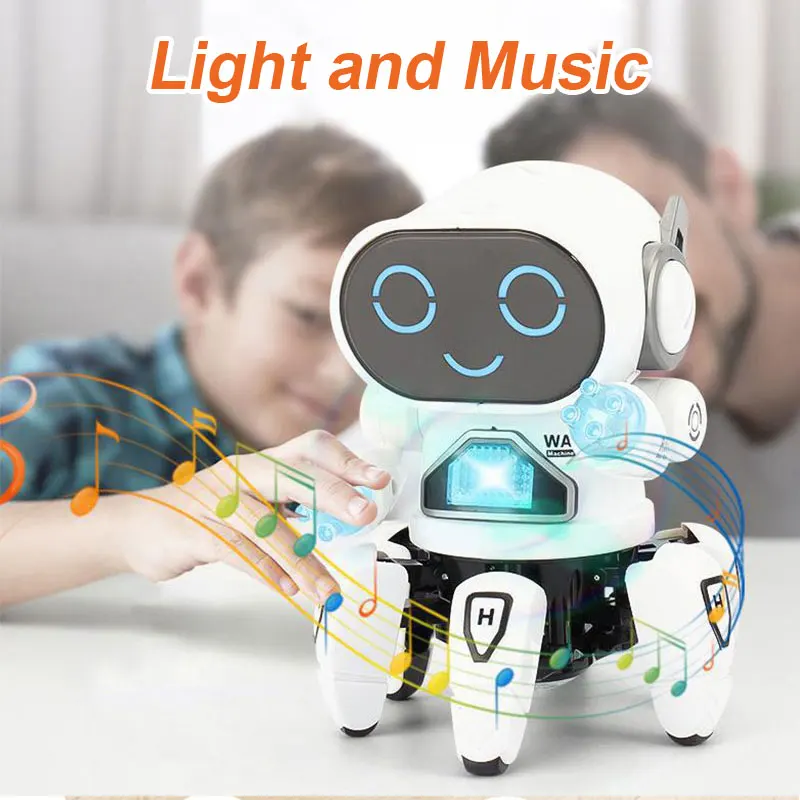 Kids Dance Robots Music LED 6 Claws Octopus Robot Birthday Gift Toys For Children Early Education Baby Toy Boys Girls Kids Dance Robots Music LED 6 Claws Octopus Robot Birthday Gift Toys For Children Early Education Baby Toy Boys Girls