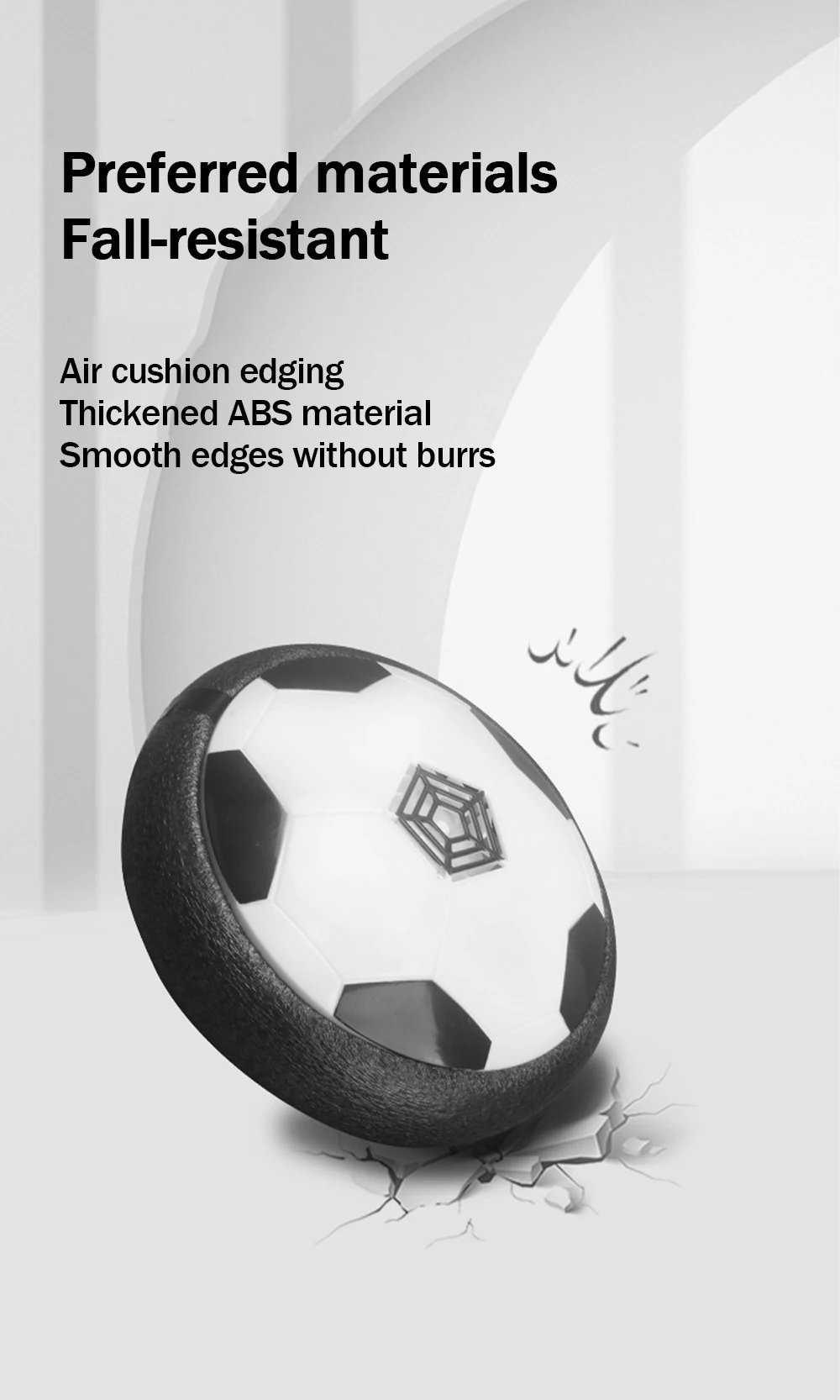 1 Pcs Battery Type Electric Light Air Cushion Indoor Parent Child Exercise Suspended Football 1 Pcs Battery Type Electric Light Air Cushion Indoor Parent Child Exercise Suspended Football