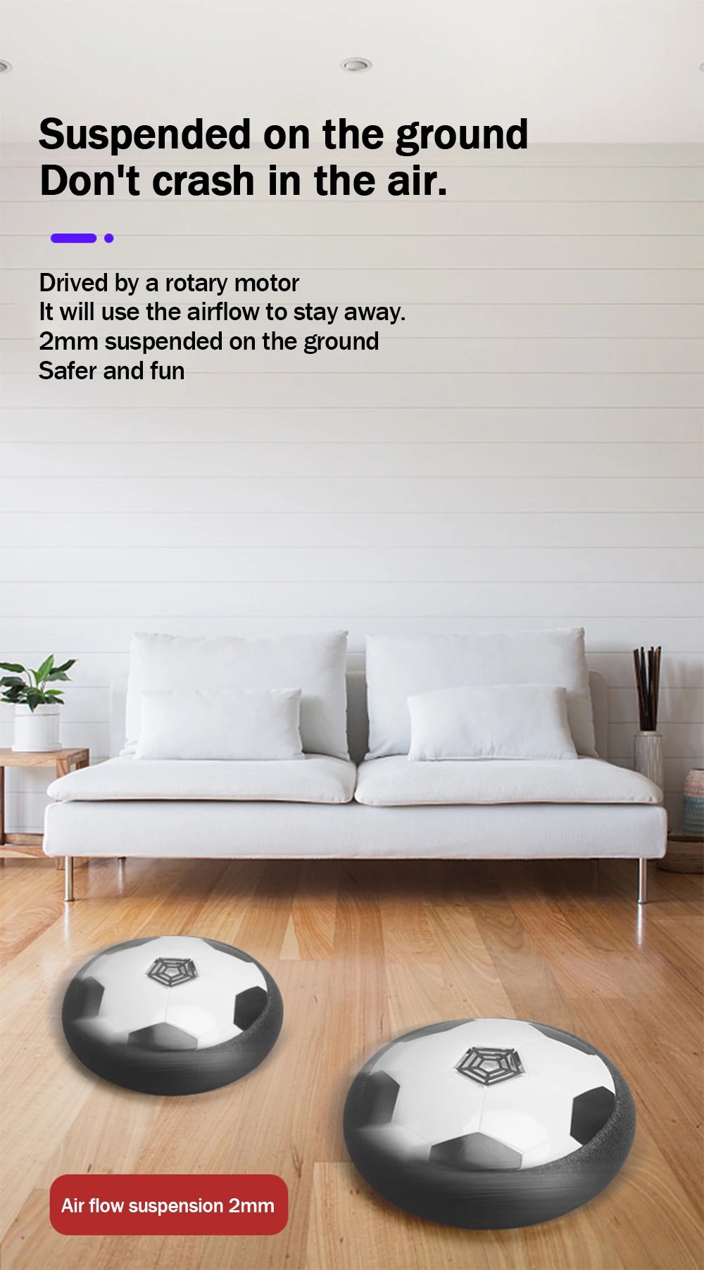 1 Pcs Battery Type Electric Light Air Cushion Indoor Parent Child Exercise Suspended Football 1 Pcs Battery Type Electric Light Air Cushion Indoor Parent Child Exercise Suspended Football