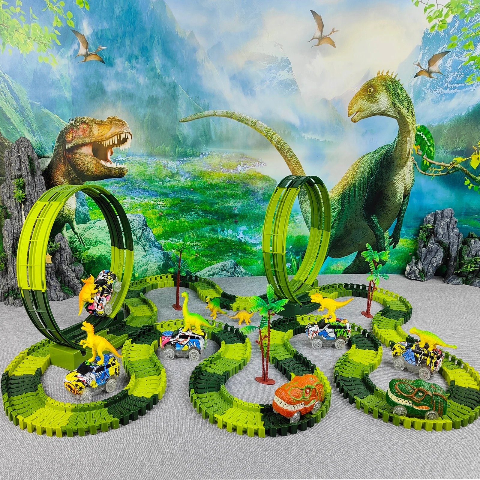 Magic Climbing electric dinosaur car Track Railway Toy Car Set Bend Flexible Race Track Flash Light Car High Quality Toy For Kid Magic Climbing electric dinosaur car Track Railway Toy Car Set Bend Flexible Race Track Flash Light Car High Quality Toy For Kid