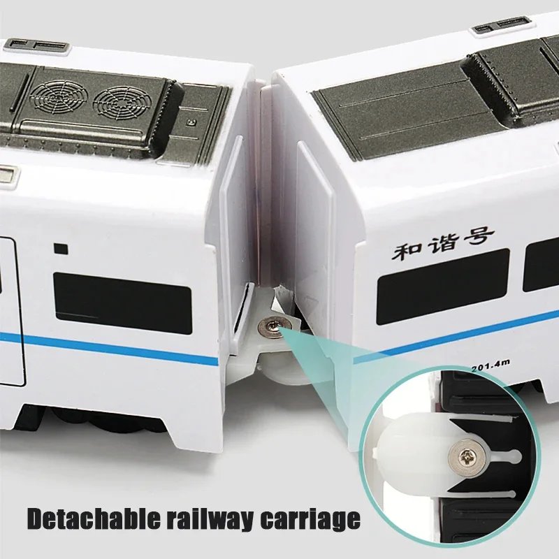 Kids Simulation High-speed Railway Train Toys Electric Sound Light Train Model Car Puzzle Toys for Boys Girls Birthday Xmas Gift