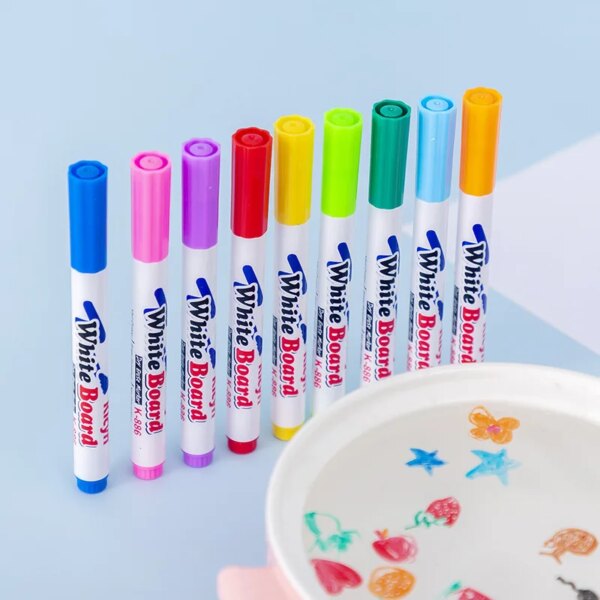 Water Floating Pen Magical Ink Pens With Spoon Floating Color Water Painting Floating Chalk Art Graffiti Drawing Set For Kids - Image 6