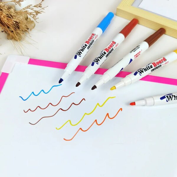 Water Floating Pen Magical Ink Pens With Spoon Floating Color Water Painting Floating Chalk Art Graffiti Drawing Set For Kids - Image 3