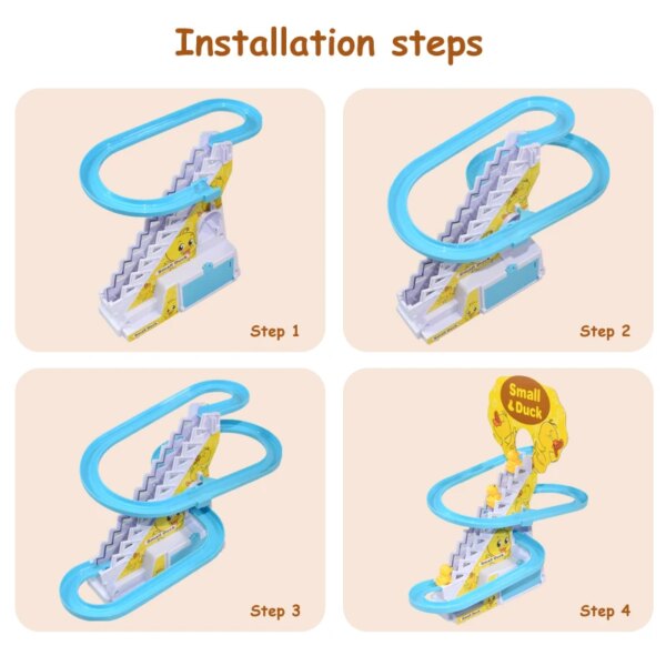 Children's ducklings climb stairs, cute ducks climb stairs, baby electric singing toys, duck slides - Image 6