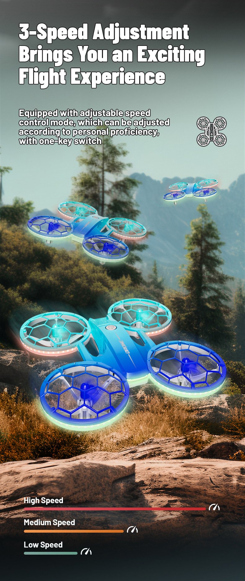 JJRC H127 UFO Drone Racing Drones Mini Dron Rc Plane Helicopter Toys Altitude Hold Stunt Quadcopter Christmas Gifts for Boys Kid