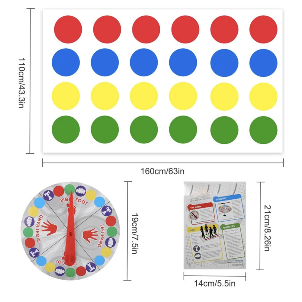 Family Party Game Twister Games Indoor Outdoor Toys Game Twisting The Body For Children Adult Sports Interactive Group Aids Family Party Game Twister Games Indoor Outdoor Toys Game Twisting The Body For Children Adult Sports Interactive Group Aids