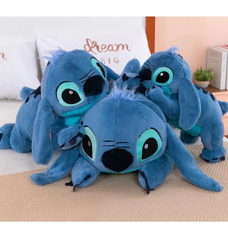 Disney Kawaii Stitch Plush Toy Doll Animals Cartoon Soft Sleeping Sofa Pillow Room Decor Anime Stuffed Peluche Birthday Gift