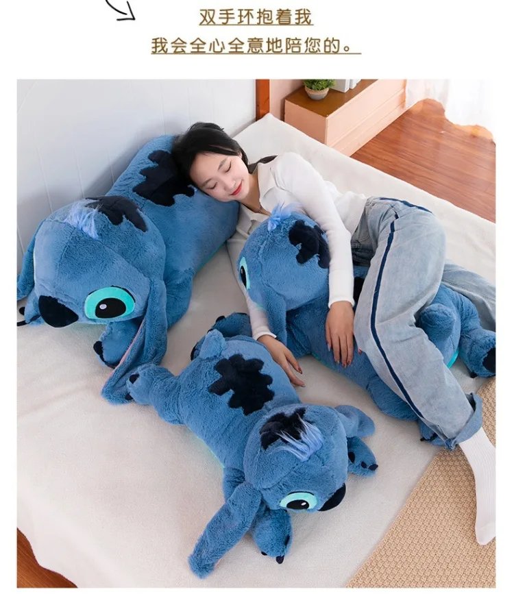 Disney Kawaii Stitch Plush Toy Doll Animals Cartoon Soft Sleeping Sofa Pillow Room Decor Anime Stuffed Peluche Birthday Gift
