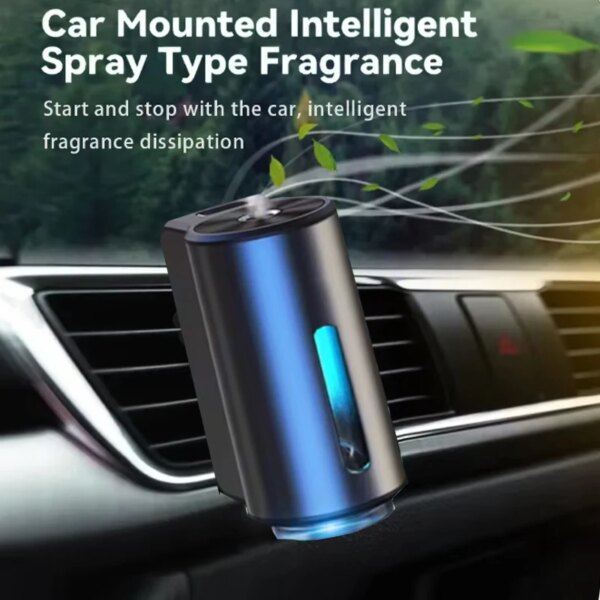 Smart Fragrance Diffuser Auto Air Vent Car Air Freshener Car Interior Deodorizer Aroma Humidifier Start Stop Car Accessories