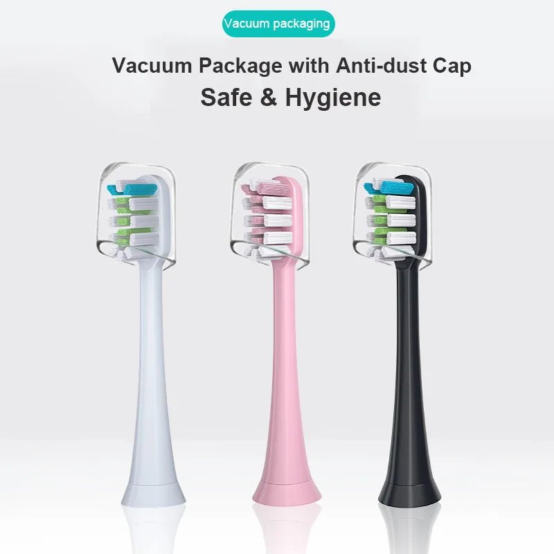 Sonic Toothbrush Vacuum DuPont Bristle For Xiaomi SOOCAS X3 X5 X3U X1 V1 V2 SOOCARE Head Replacement Heads Brush Heads Soft Sonic Toothbrush Vacuum DuPont Bristle For Xiaomi SOOCAS X3 X5 X3U X1 V1 V2 SOOCARE Head Replacement Heads Brush Heads Soft