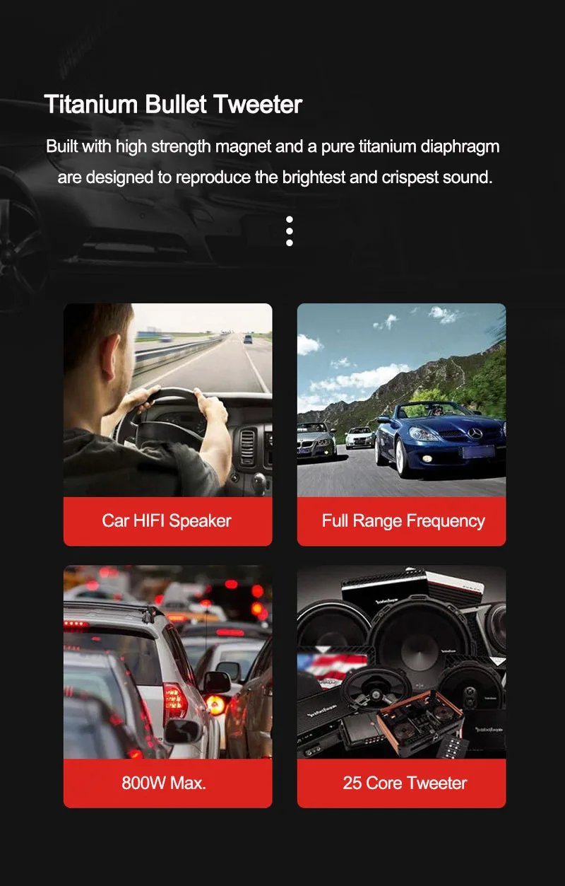 3 inch Car Speakers 800W Auto Door Audio Subwoofer High Quality Full Range Frequency Speaker Titanium Bullet Tweeter 3 inch Car Speakers 800W Auto Door Audio Subwoofer High Quality Full Range Frequency Speaker Titanium Bullet Tweeter