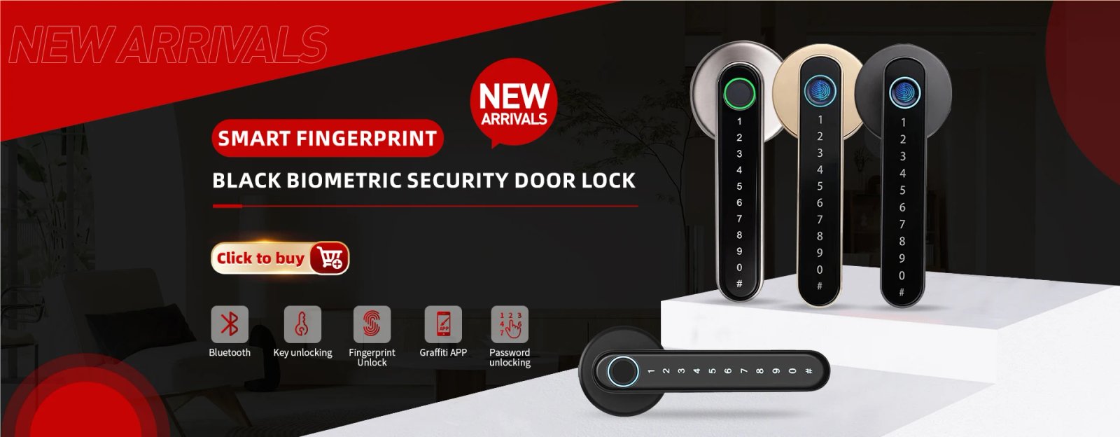 NAIERDI Fingerprint Cabinet Lock,Electronic Smart Biometric Hidden Drawer Locks,Anti-theft Keyless Safety Door Lock Home Office