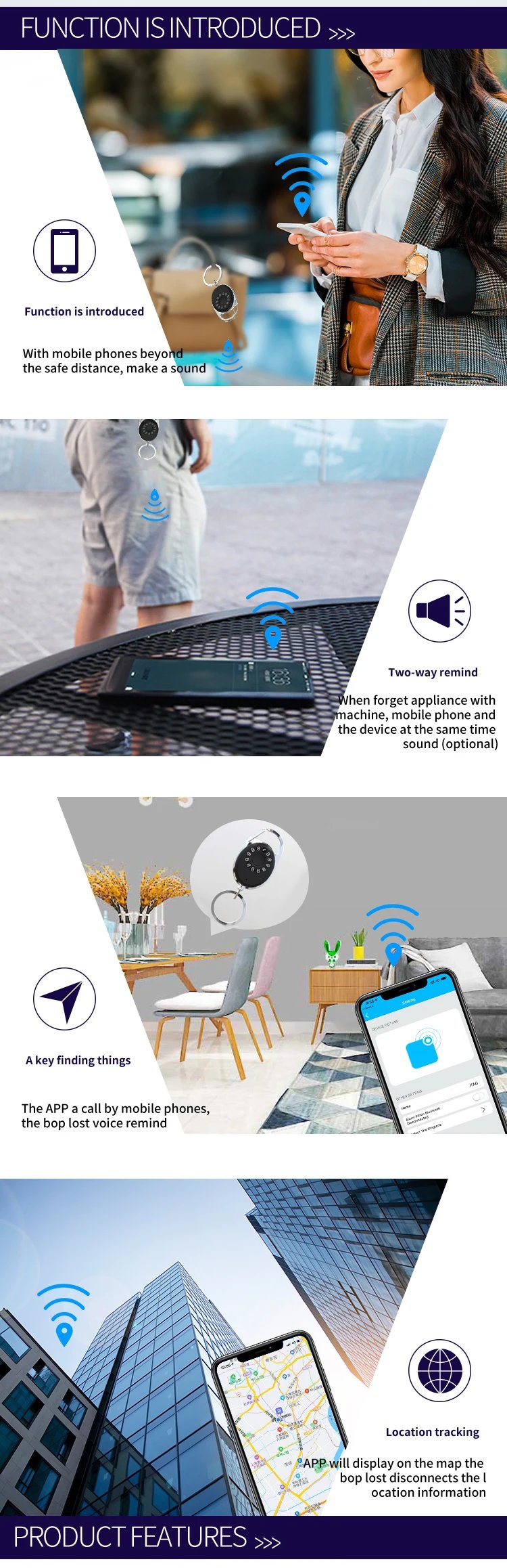 Mini GPS Tracker Bluetooth-compatible 4.0 Anti-Lost Device Pet Kids Bag Wallet Tracking for IOS/ Android Smart Finder Locator Mini GPS Tracker Bluetooth-compatible 4.0 Anti-Lost Device Pet Kids Bag Wallet Tracking for IOS/ Android Smart Finder Locator