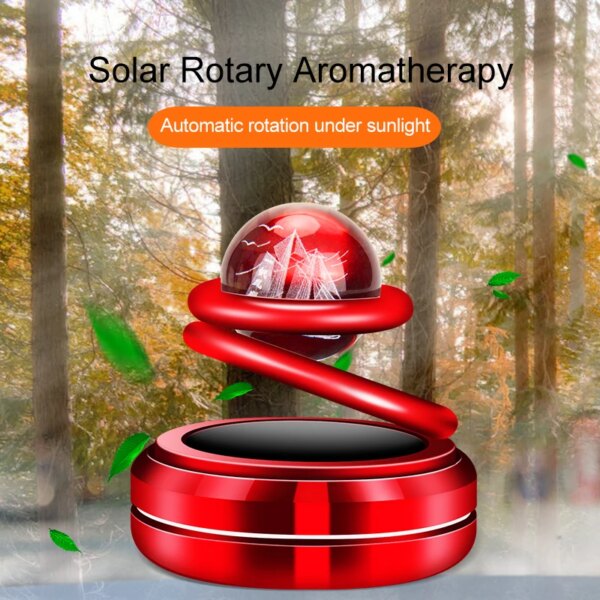 Solar Car Air Freshener 360° Interstellar Rotate Fragrance Decoration ​Interior Accessories Flavoring Perfume Diffuser Supplies - Image 3